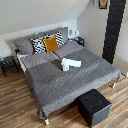 Apartament 2-osobowy z klimatyzacją z własną kuchnią z 1 pomieszczeniem sypialnianym (możliwa dostawka)