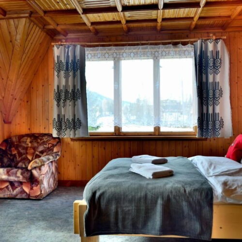 Apartament 5-osobowy na piętrze z widokiem na ogród z 2 pomieszczeniami sypialnianymi