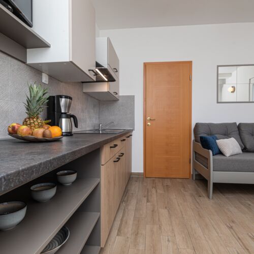 Sea View Upstairs 1-Room Apartment for 2 Persons (extra bed available)