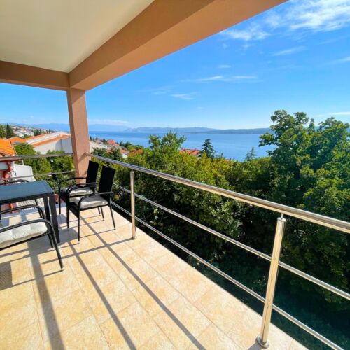 Studio Sea View 1-Room Apartment for 4 Persons