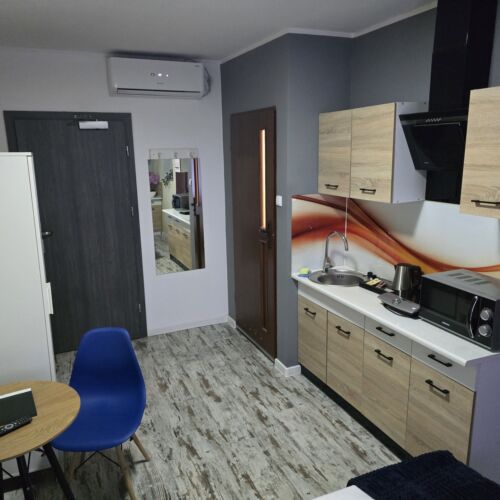 Apartament cu aer condiționat cu chicinetă proprie cu 1 camera pentru 2 pers.
