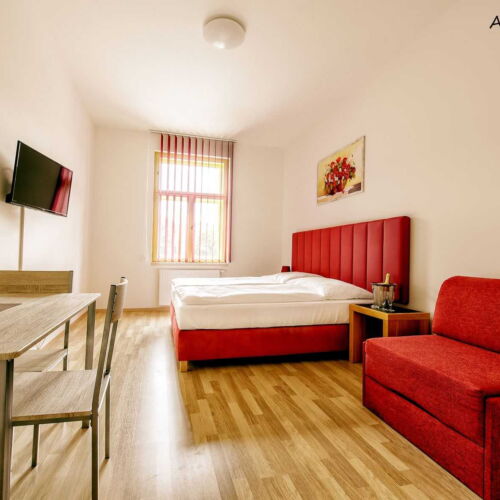 Apartman se sprchou s vlastní kuchyňkou pro 3 os. s 1 ložnicí