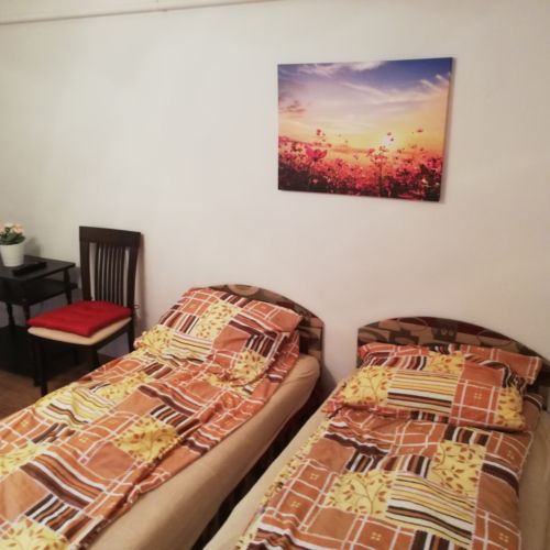 Se společnou kuchyňkou Pokoj s koupelnou pro 3 os.