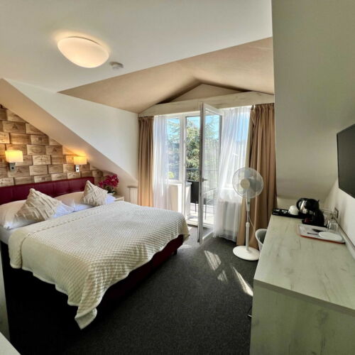 Zuhanyzós Deluxe franciaágyas szoba