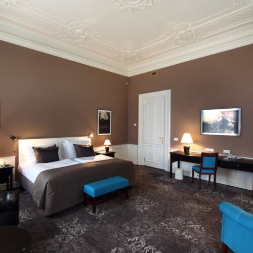 Apartman s manželskou postelí s 1 ložnicí s výhledem na město 