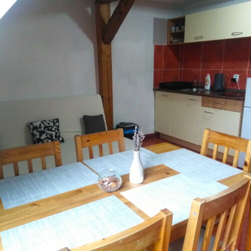 Pokoj se sprchou s vlastní kuchyňkou pro 5 os. (s možností přistýlky)