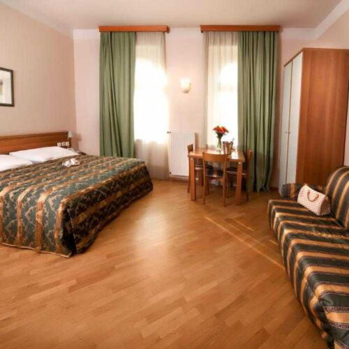 Pokoj se sprchou s vlastní kuchyňkou pro 2 os. (s možností přistýlky)