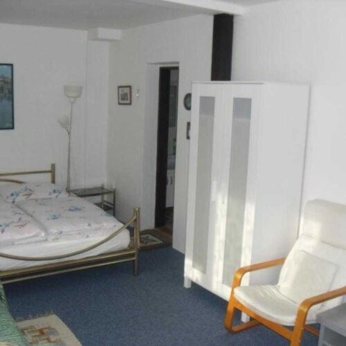 Pokoj se sprchou  s manželskou postelí