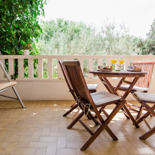 Apartament 4-osobowy z klimatyzacją z tarasem z 1 pomieszczeniem sypialnianym A-2773-c