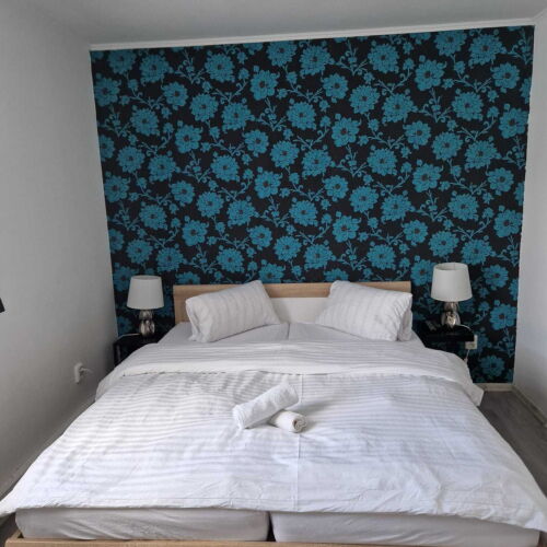 Pokoj se sprchou se společnou kuchyňkou pro 4 os. (s možností přistýlky)