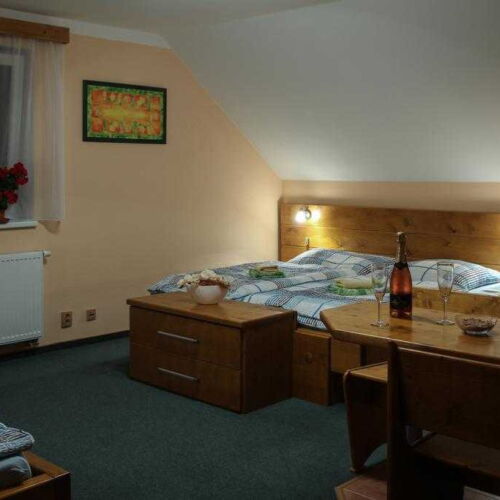 Apartman se sprchou s vlastní kuchyňkou pro 4 os. s 1 ložnicí