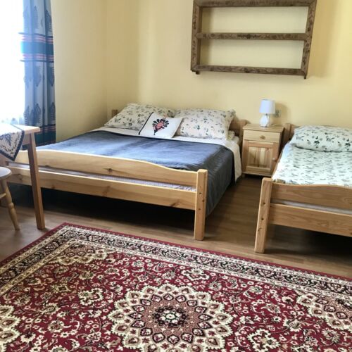 Camera cvadrupla la parter cu vedere spre grădină