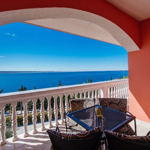 Apartament 2-osobowy z klimatyzacją z widokiem na morze z 1 pomieszczeniem sypialnianym A-16421-b