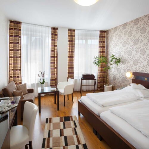 Air Conditioned Double Room with Shower (extra bed available)