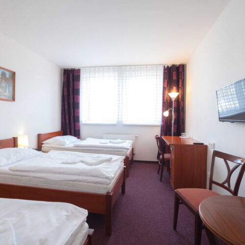 Camera tripla lCD TV cu duș