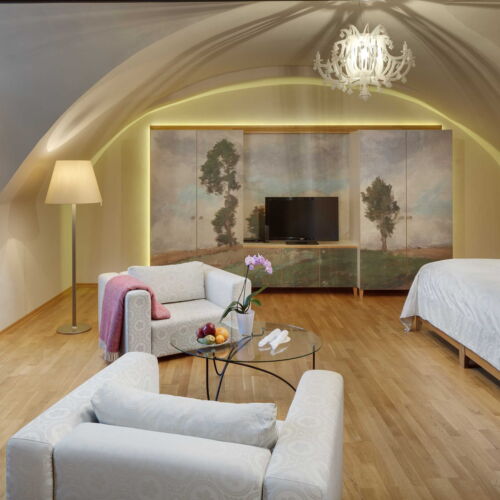 Standard Pokoj s manželskou postelí s výhledem do zahrady (s možností přistýlky)