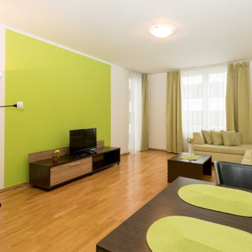 1-Room Balcony Apartment for 4 Persons with Shower