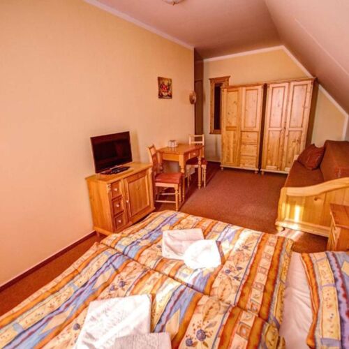 Pokoj s manželskou postelí s výhledem na hory  (s možností přistýlky)