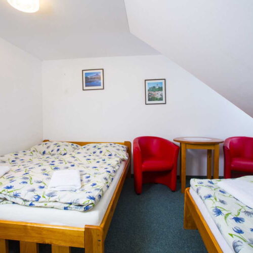 Camera cvadrupla cu duș