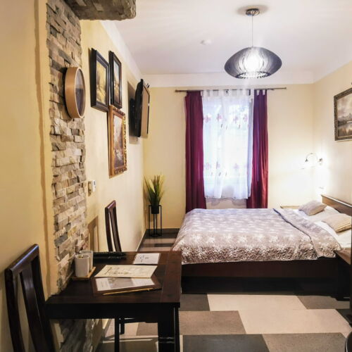 Economy Apartman se sprchou s manželskou postelí s 1 ložnicí