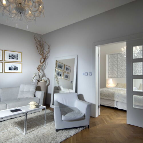 Deluxe Apartman s vanou s manželskou postelí s 1 ložnicí (s možností přistýlky)