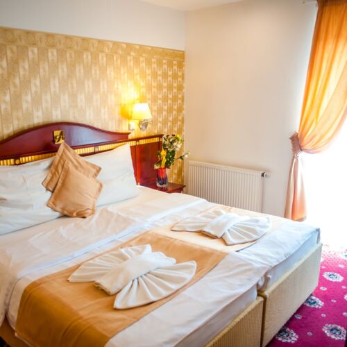 Camera twin superior cu vedere spre munte