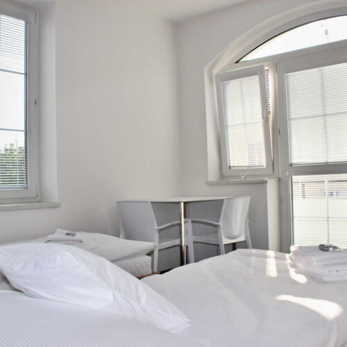 Camera twin cu aer condiționat cu duș