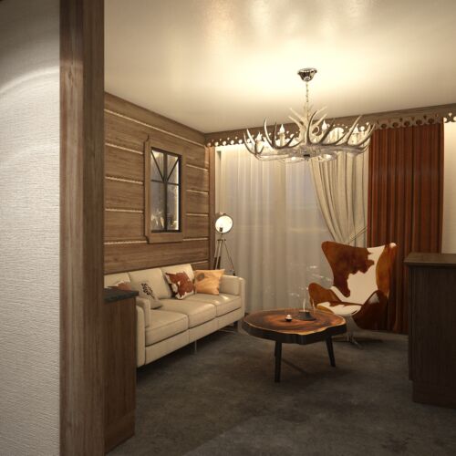 Apartament 4-osobowy z prysznicem z widokiem na miasto z 2 pomieszczeniami sypialnianymi (możliwa dostawka)