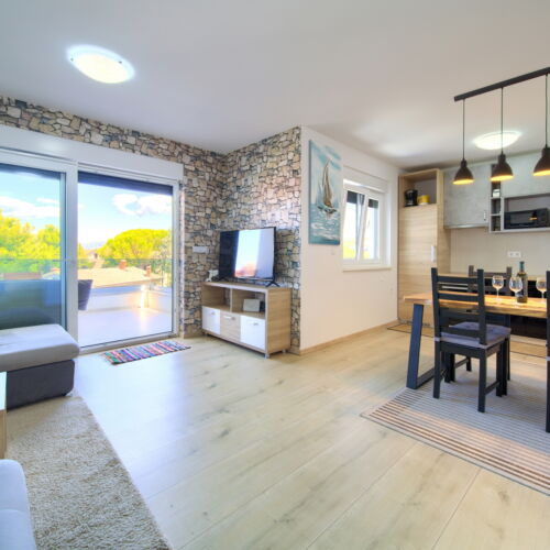 Apartament 4-osobowy Family z balkonem z 2 pomieszczeniami sypialnianymi