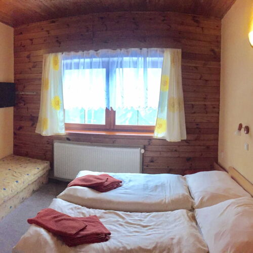 Pokoj se sprchou  s manželskou postelí (s možností přistýlky)