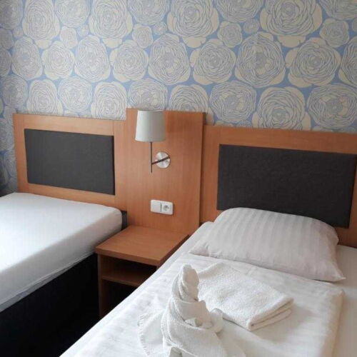 Zuhanyzós kétágyas szoba