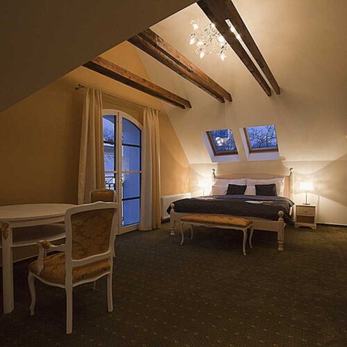 Camera twin deluxe cu baie (se poate solicita pat suplimentar)