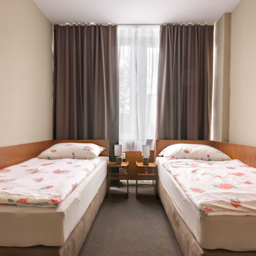 Camera twin cu duș (se poate solicita pat suplimentar)