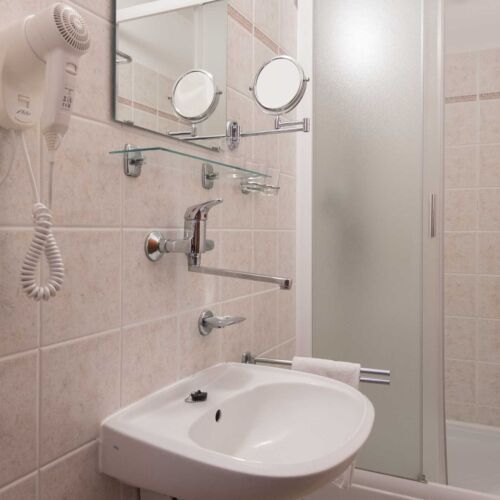 Camera twin cu duș (se poate solicita pat suplimentar)