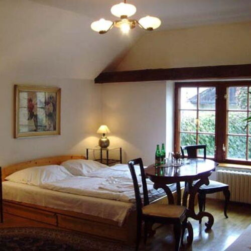 Pokoj pro 3 os. s výhledem do zahrady 