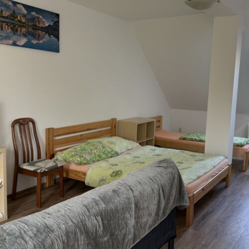 Camera cvadrupla cu duș