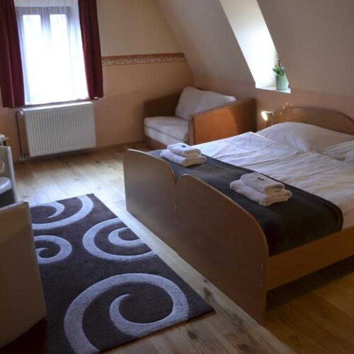 Pokoj pro 2 os. s výhledem na park  (s možností přistýlky)