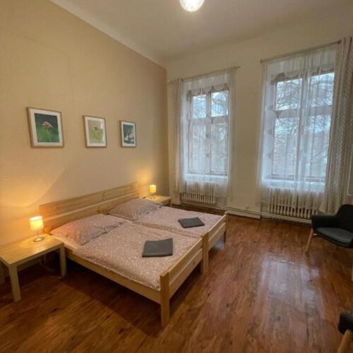 Apartman se sprchou  s manželskou postelí s 1 ložnicí