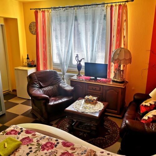 Pokój 2-osobowy z prysznicem z widokiem na ogród