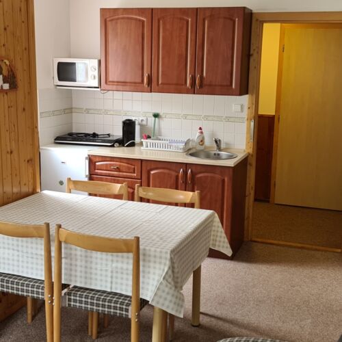 Family Apartman pro 4 os. s 1 ložnicí s výhledem do zahrady (s možností přistýlky)