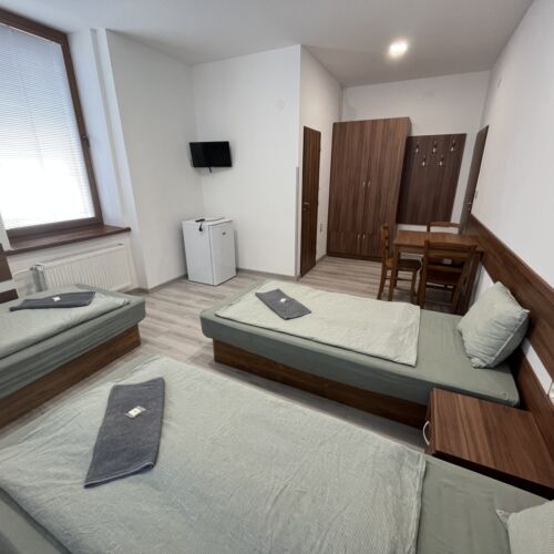 Pokoj se sprchou tV s plochou obrazovkou pro 3 os. (s možností přistýlky)