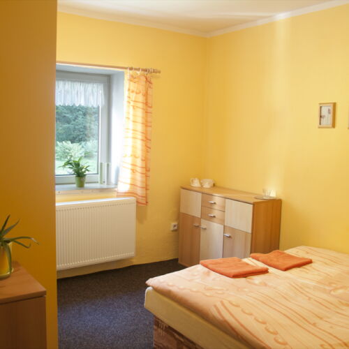 Pokoj se sprchou  s manželskou postelí