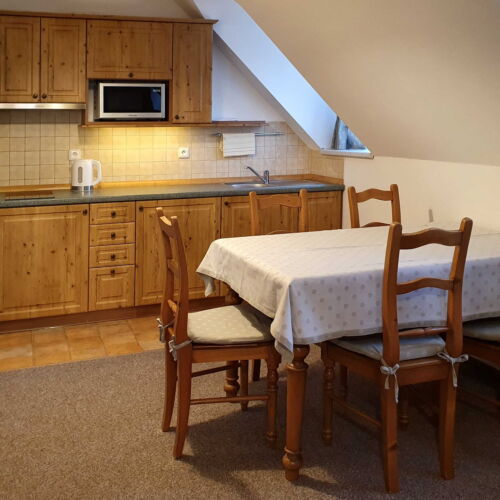 Apartament cu duș cu chicinetă proprie pentru 2 pers. (se poate solicita pat suplimentar)