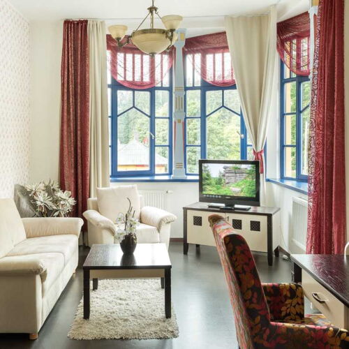 Superior Apartman s klimatizací s manželskou postelí s 1 ložnicí (s možností přistýlky)