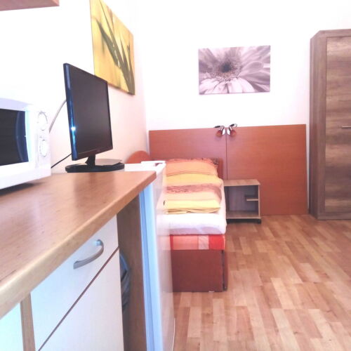 Apartman se sprchou s vlastní kuchyňkou pro 1 os. s 1 ložnicí