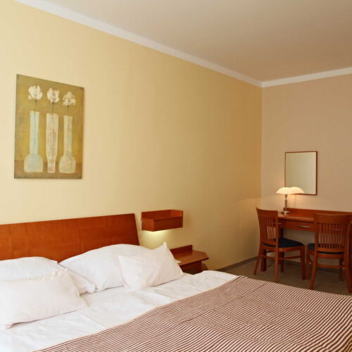 Apartament 2-osobowy z prysznicem z aneksem kuchennym z 1 pomieszczeniem sypialnianym (możliwa dostawka)