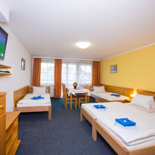 Camera cvadrupla cu duș