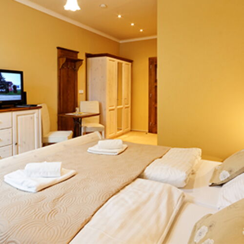 Apartament cu duș cu chicinetă proprie pentru 3 pers. (se poate solicita pat suplimentar)