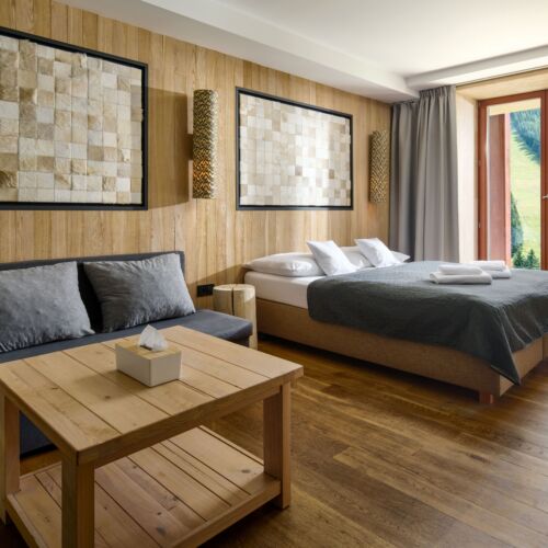 Apartament deluxe cu duș cu 2 camere pentru 4 pers. (se poate solicita pat suplimentar)