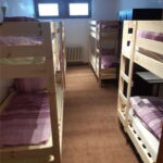 Eight-bedded room with bunk beds